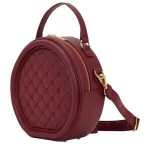 Loungefly Burgundy Quilted Crossbody Bag